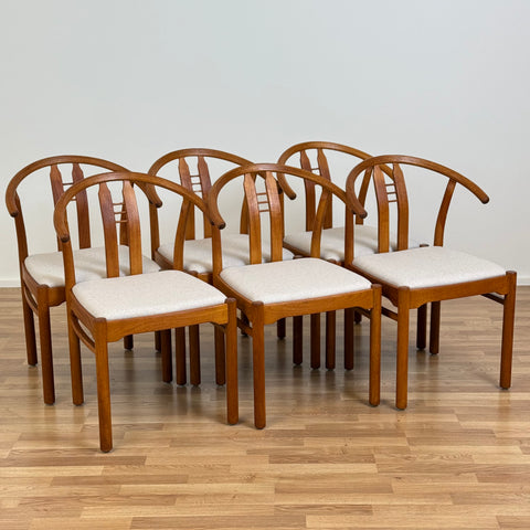 Set of 6 chairs in teak by D-Scan, 1950s-60s, Denmark - Beyo Vintage