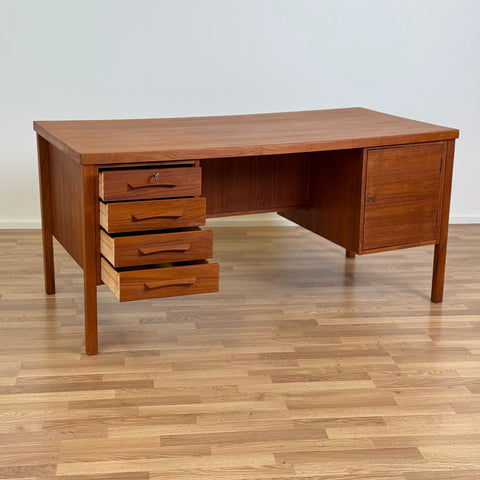 Writing desk in teak, 1950s-60s, Denmark - Beyo Vintage