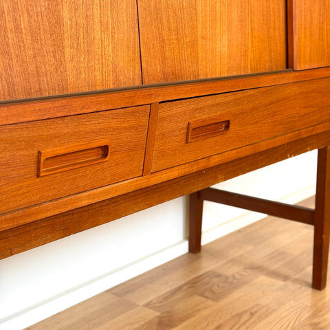 Highboard in teak by P. Westergaard Møbelfabrik, 1950s-60s, Denmark - Beyo Vintage