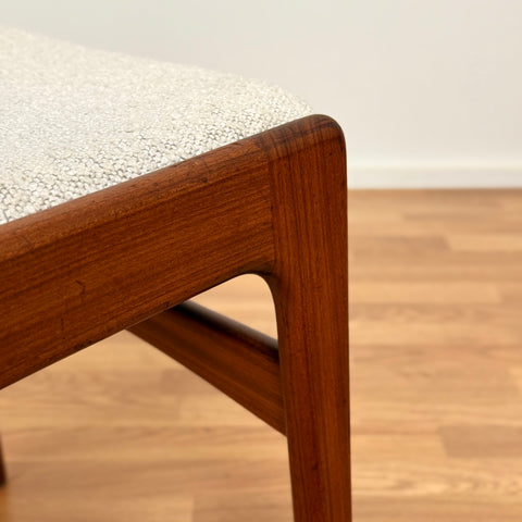Set om 6 matstolar i massiv teak, av Eric Buch, 1950-60-tal, Danmark