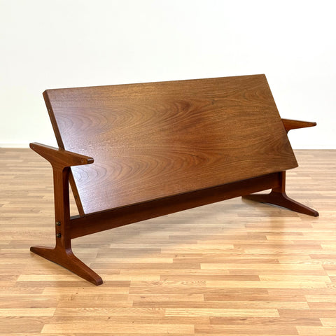 PRICE Coffee table with double top surface in teak, 1950s-60s, Denmark - Beyo Vintage