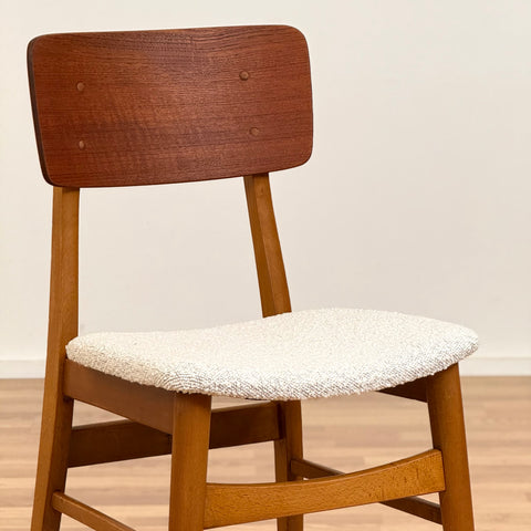 Set of 6 chairs made of teak & beech, 1950s-60s, Denmark - Beyo Vintage