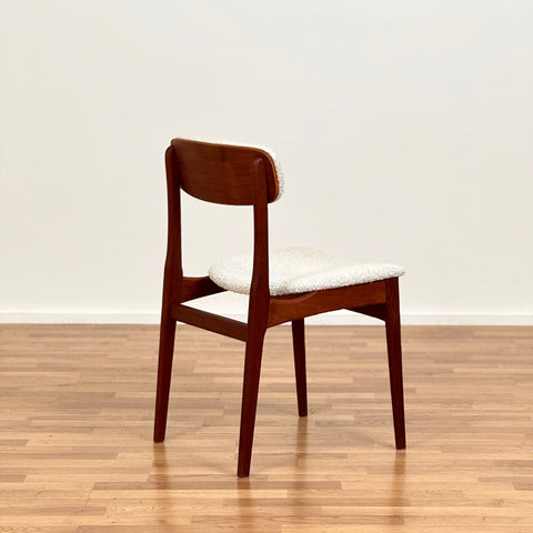 Set om 6 matstolar i teak av B. Rasmussen, Thorso Mobelfabrik, 1950-60-tal, Danmark