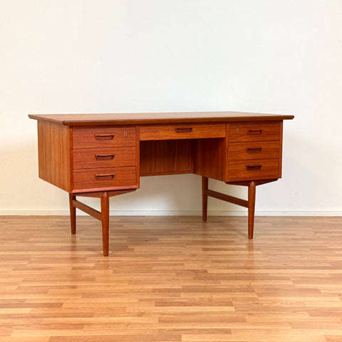 Writing desk in teak, 1950s-60s, Denmark - Beyo Vintage