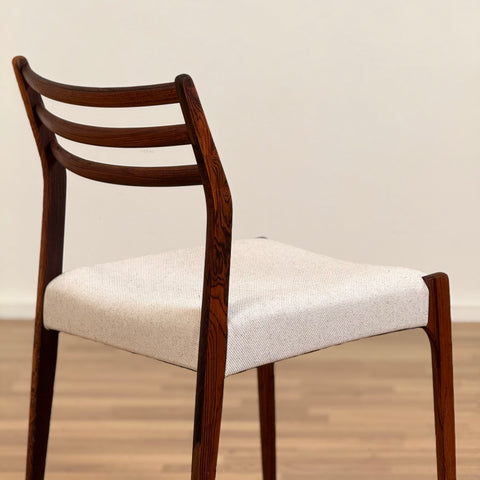 Set of 4 dining chairs in Santos rosewood, 1950s-60s, Denmark - Beyo Vintage
