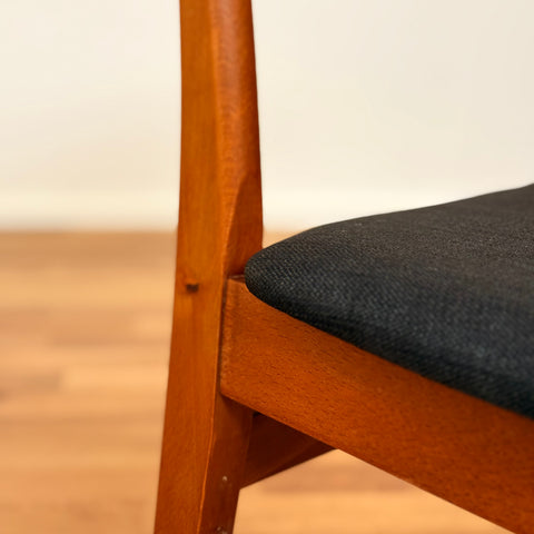 Set of 4 dining chairs in teak & beech by Findahl, 1950s-60s, Denmark