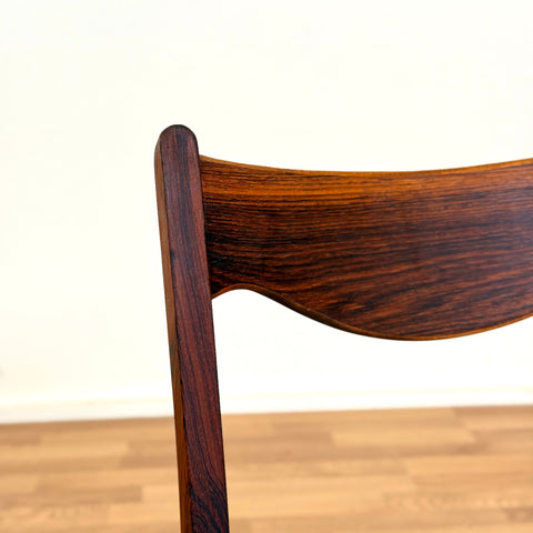 Set of 6 dining chairs in rosewood by Glyngøre Stolefabrik, 1950s-60s, Denmark - Beyo Vintage