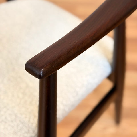 Set of 6 dining chairs in teak & beech by Thomas Harlev for Farstrup, model 213, 1950s-60s, Denmark