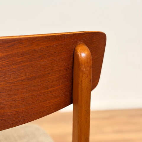 Set of 4 dining chairs in teak & beech, by Farstrup, 1950s-60s, Denmark