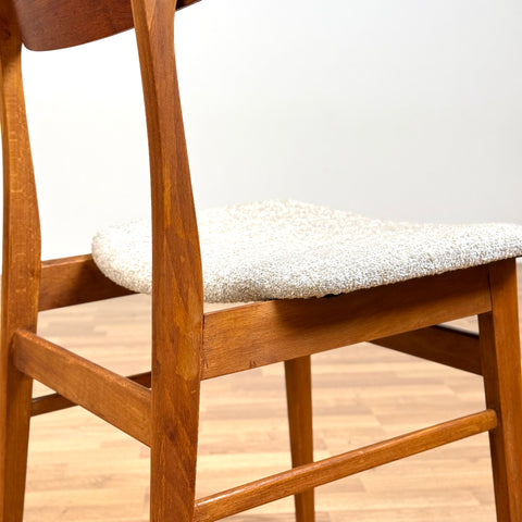 Set of 6 chairs made of teak & beech by Sax 1950s-60s, Denmark - Beyo Vintage