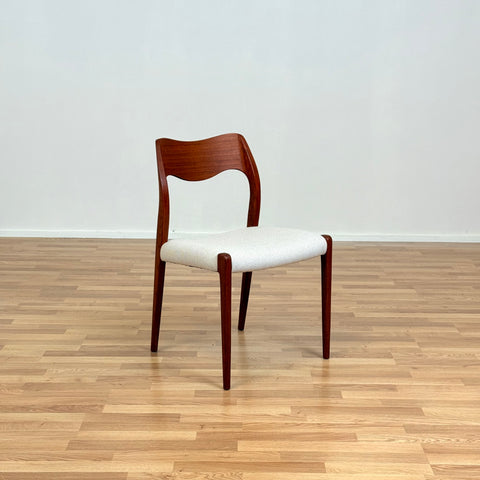 Set of 6 dining chairs in teak designed by Niels O. Moller, model '71', 1950s-60s, Denmark