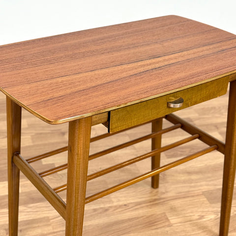 Side table with small drawer in teak, 1950s-60s, Denmark - Beyo Vintage