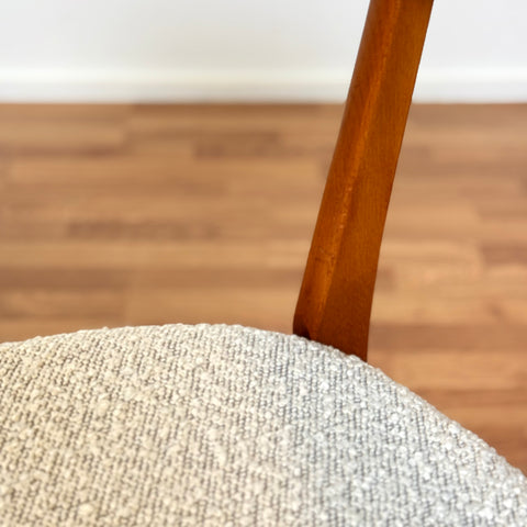Set of 6 dining chairs in beech & teak, by Farstrup, 1950s-60s, Denmark