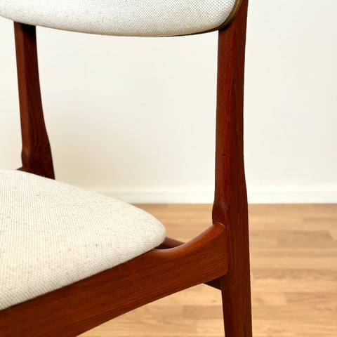 Set of 6 dining chairs by B. Rasmussen for Thorso Mobelfabrik, 1950s-60s, Denmark
