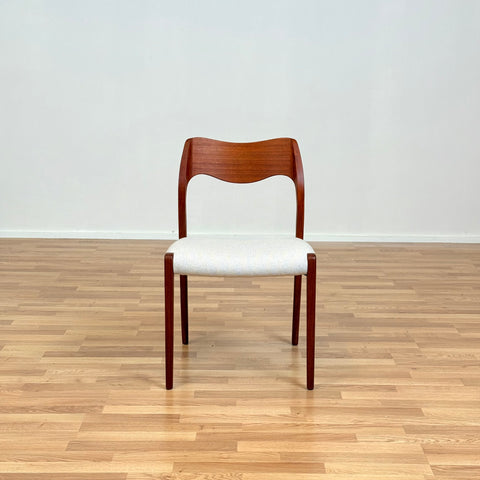 Set of 6 dining chairs in teak designed by Niels O. Moller, model '71', 1950s-60s, Denmark
