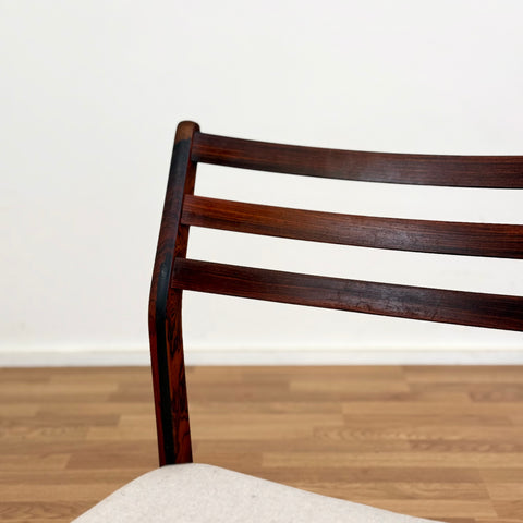 Set of 4 dining chairs in Santos rosewood, 1950s-60s, Denmark - Beyo Vintage