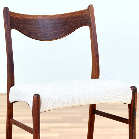 Set of 6 dining chairs in rosewood by Glyngøre Stolefabrik, 1950s-60s, Denmark - Beyo Vintage