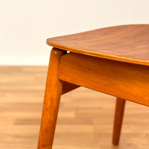 Set of 4 dining chairs in teak & beech, Sven-Erik Fryklund, Hagafors Stolfabrik, Nässjö, 1950s-60s, Sweden