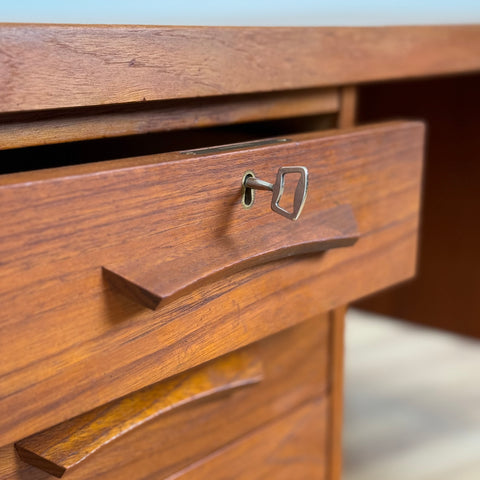 Writing desk in teak, 1950s-60s, Denmark - Beyo Vintage