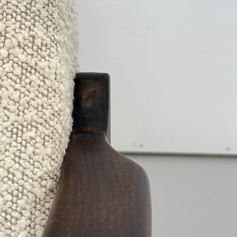 Lounge chairs reupholstered in boucle, 1960s - Beyo Vintage