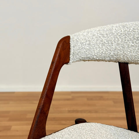 Set of 4 dining chairs made of teak by Henning Kjærnulf, 1950s-60s, Denmark