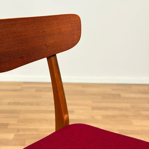Set of 6 dining chairs in teak & beech by Findahl, 1950s-60s, Denmark