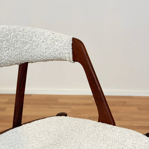 Set of 4 dining chairs made of teak by Henning Kjærnulf, 1950s-60s, Denmark