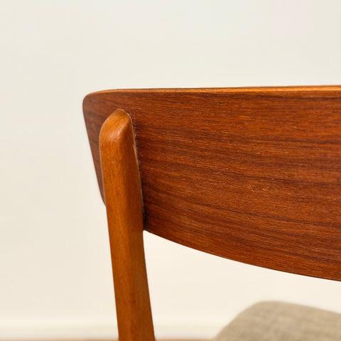 Set of 4 dining chairs in teak & beech, by Farstrup, 1950s-60s, Denmark