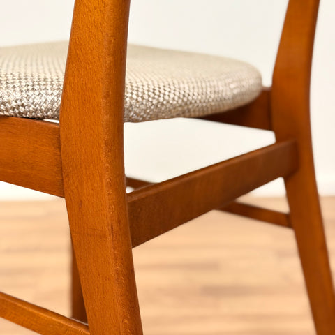 Set of 4 dining chairs in teak & beech, by Farstrup, 1950s-60s, Denmark