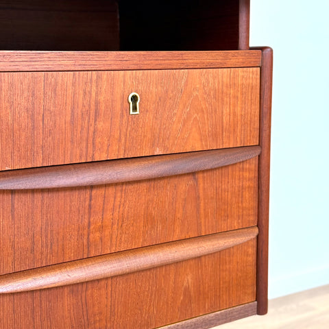 Writing desk in teak, 1950s-60s, Denmark - Beyo Vintage