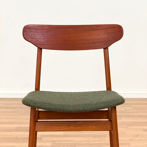 Set of 4 dining chairs in beech & teak by Farstrup, 1950s-60s, Denmark - Beyo Vintage