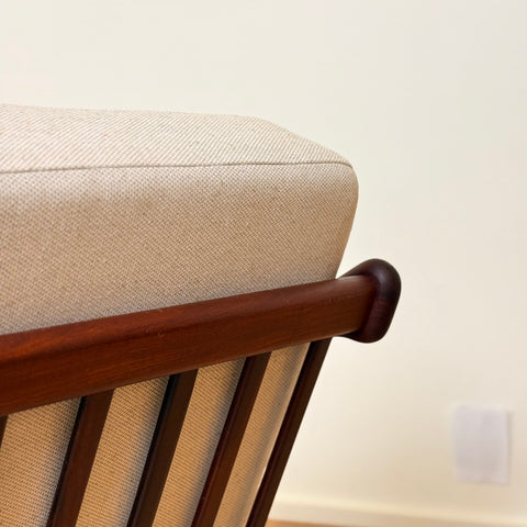 Armchair in solid teak by H. Brockmann-Petersen, 1950s-60s Denmark