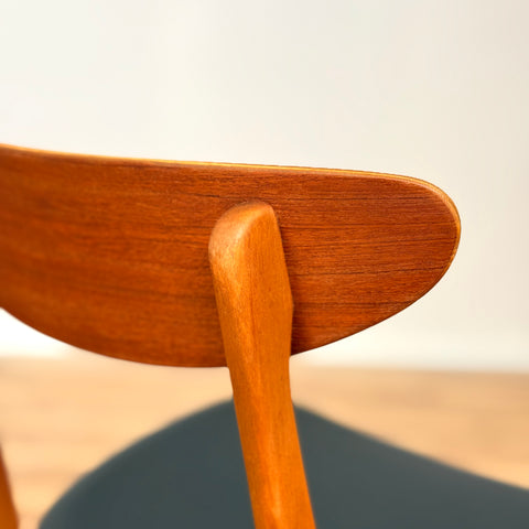 Set of 4 dining chairs, model 210, in teak, by Farstrup, 1950s-60s, Denmark