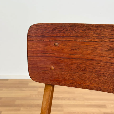 Set of 6 chairs made of teak & beech, 1950s-60s, Denmark - Beyo Vintage