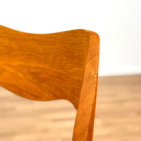 Set of 4 NIELS O. MØLLER , model '71', in oak, 1950s-60s, Denmark - Beyo Vintage