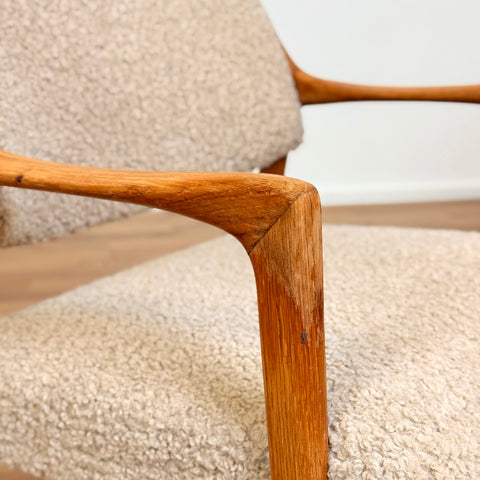 Armchairs 'Joel' in solid oak by The Andersson Brothers Industries in Ekenässjön, 1950s-60s, Sweden