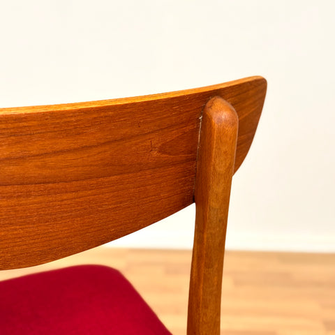 Set of 6 dining chairs in teak & beech by Findahl, 1950s-60s, Denmark