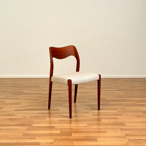 Set of 6 dining chairs Niels O. Moller, model '71', in teak, 1950s-60s, Denmark