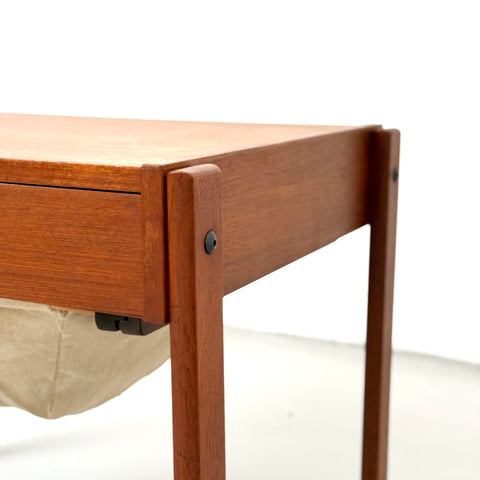 Sewing table/Trolley in teak with 1 drawer, 1950s-60s, Denmark - Beyo Vintage