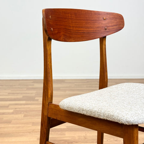 Set of 6 chairs made of teak & beech by Sax 1950s-60s, Denmark - Beyo Vintage