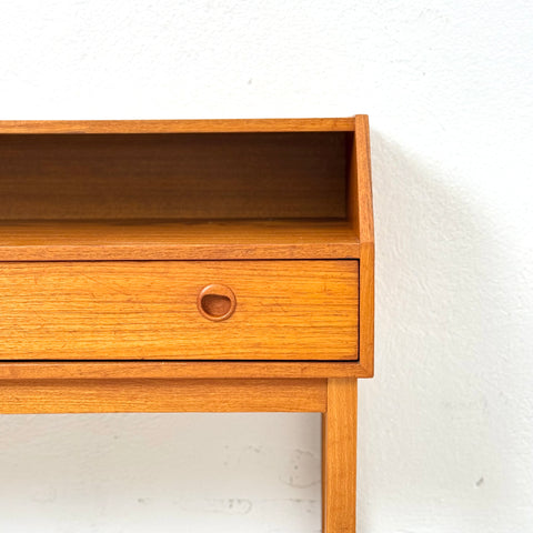 Halltable with 1 drawer in teak, 1960s, Sweden - Beyo Vintage