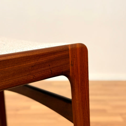 Set of 4 dining chairs in solid walnut, by Erik Buch, 1950s-60s, Denmark
