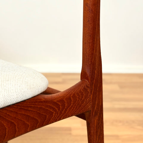 Set of 6 dining chairs by B. Rasmussen for Thorso Mobelfabrik, 1950s-60s, Denmark