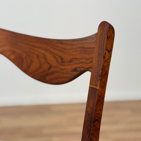 Set of 4 dining chairs in rosewood by Glyngøre Stolefabrik, 1950s-60s, Denmark - Beyo Vintage