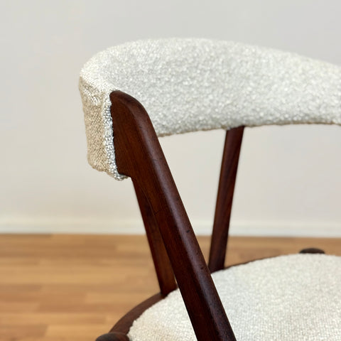 Set of 4 dining chairs made of teak by Henning Kjærnulf, 1950s-60s, Denmark