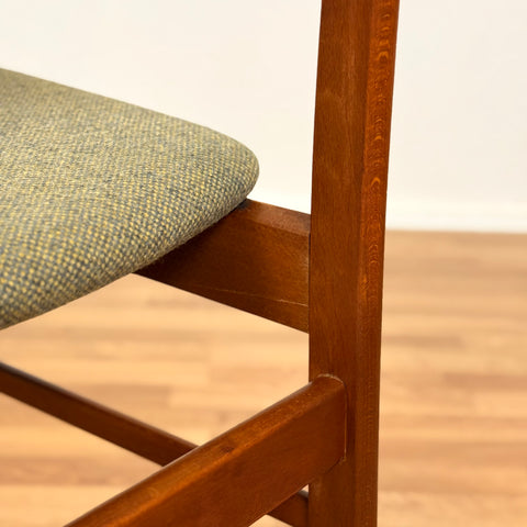 Set of 4 dining chairs in teak and beech by SAX, 1950s-60s, Denmark