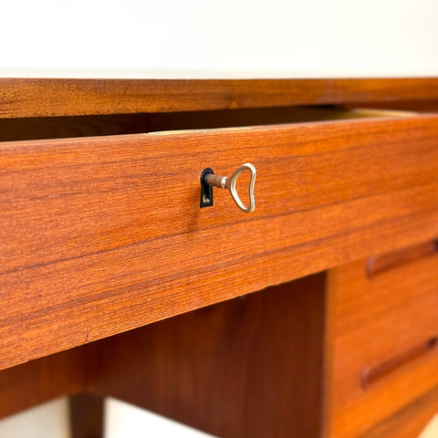 Writing desk in teak, 1950s-60s, Denmark - Beyo Vintage