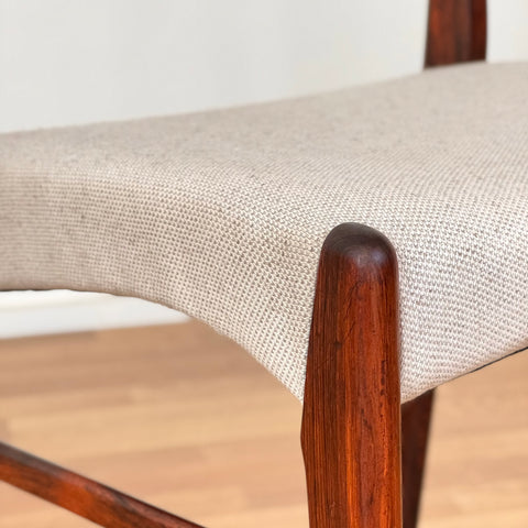 Set of 4 dining chairs in rosewood by Glyngøre Stolefabrik, 1950s-60s, Denmark - Beyo Vintage