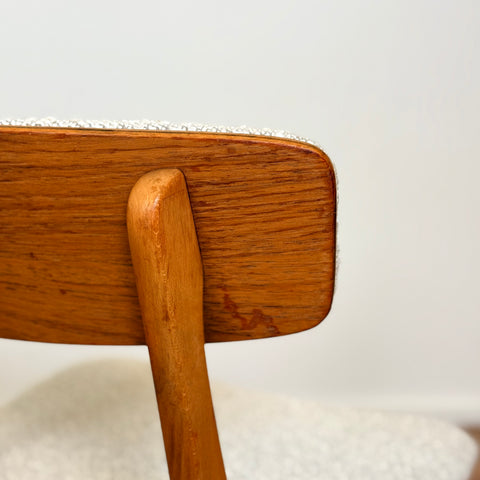 Set of 6 dining chairs in beech & teak, by Farstrup, 1950s-60s, Denmark