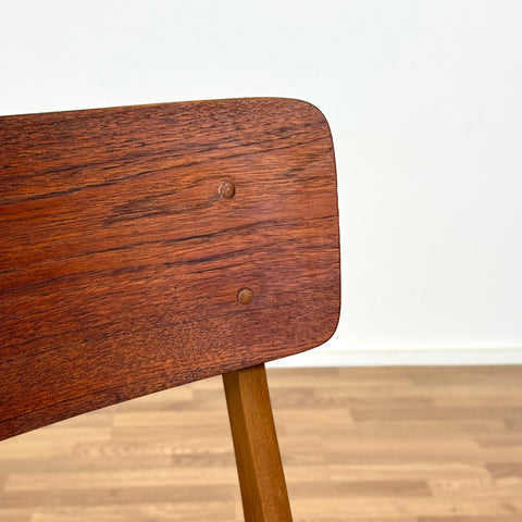 Set of 6 chairs made of teak & beech, 1950s-60s, Denmark - Beyo Vintage